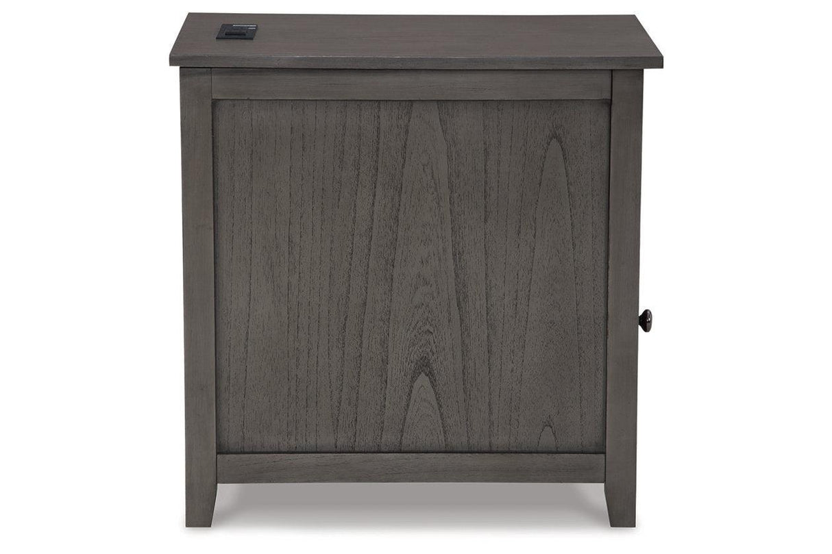Treytown Gray Chairside End Table by Ashley at Eve Furniture