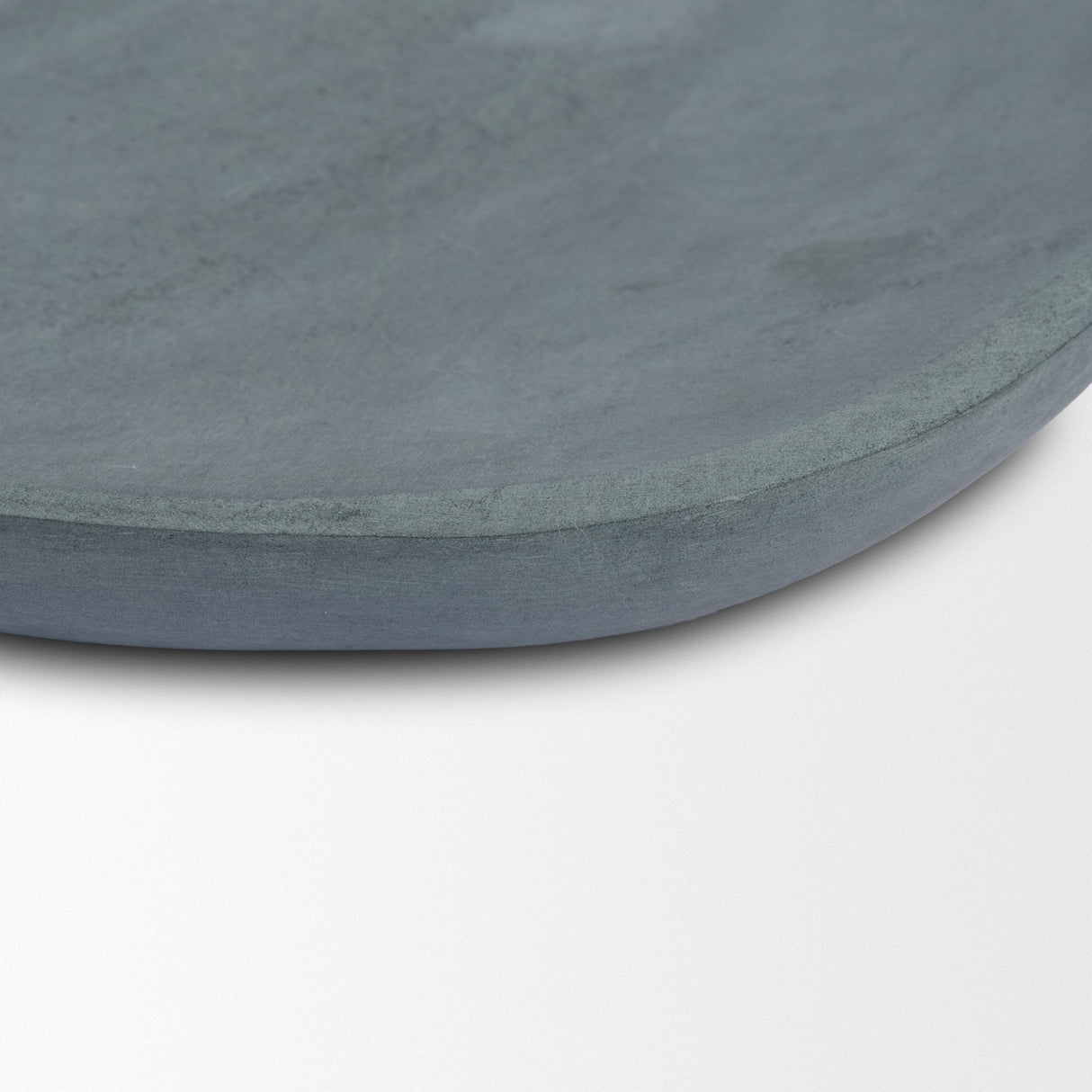 Tria Rounded Triangular Grey Marble Decorative Tray by Mercana at Eve Furniture