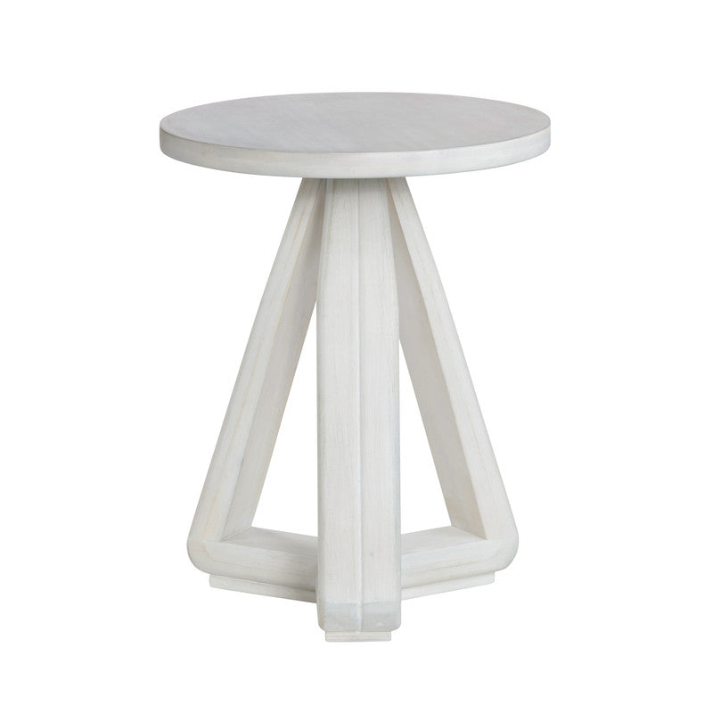 Triad White Accent Table by Crestview at Eve Furniture