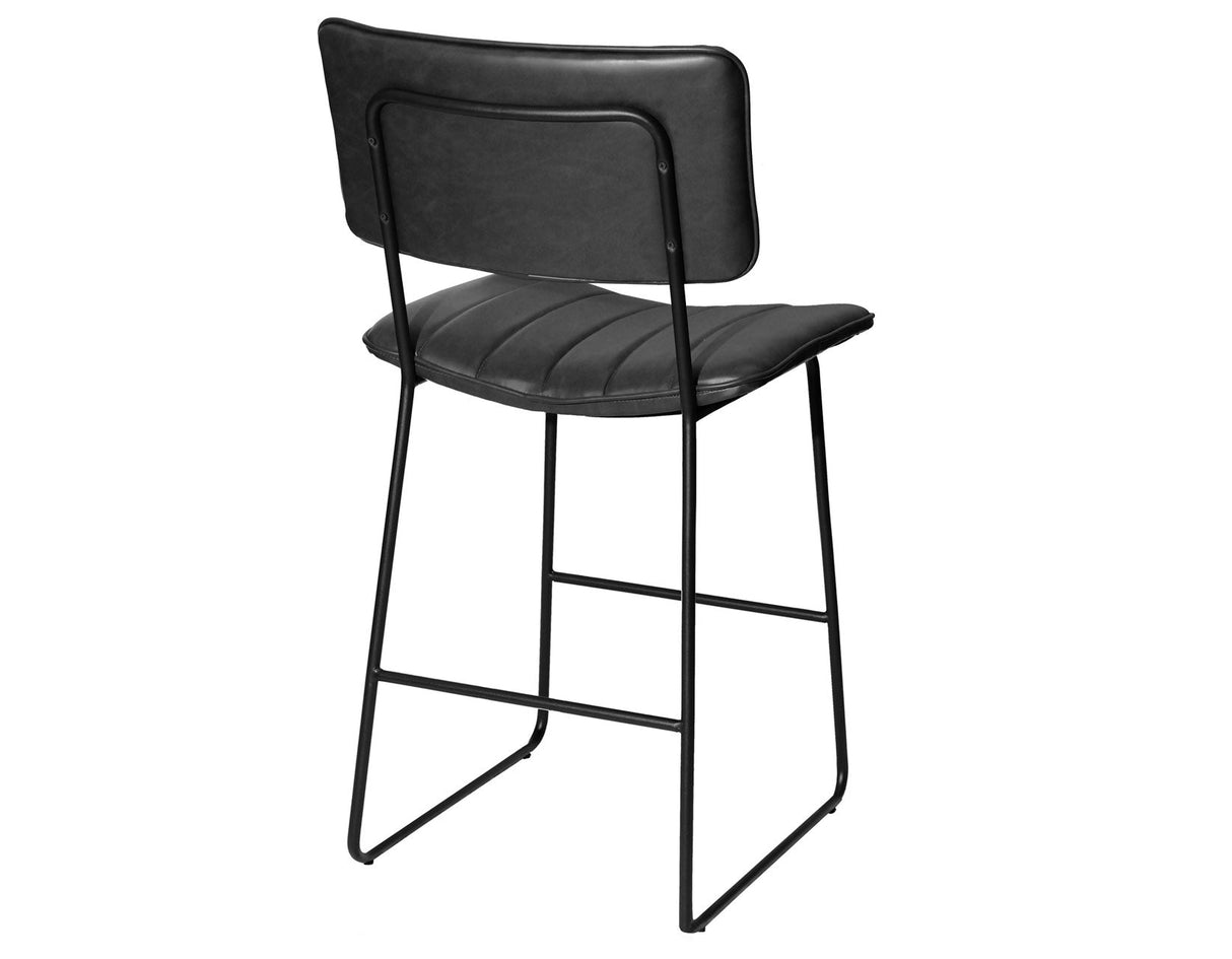 Tribeca Black 24″ Commercial Grade Counter Stool by Steve Silver at Eve Furniture