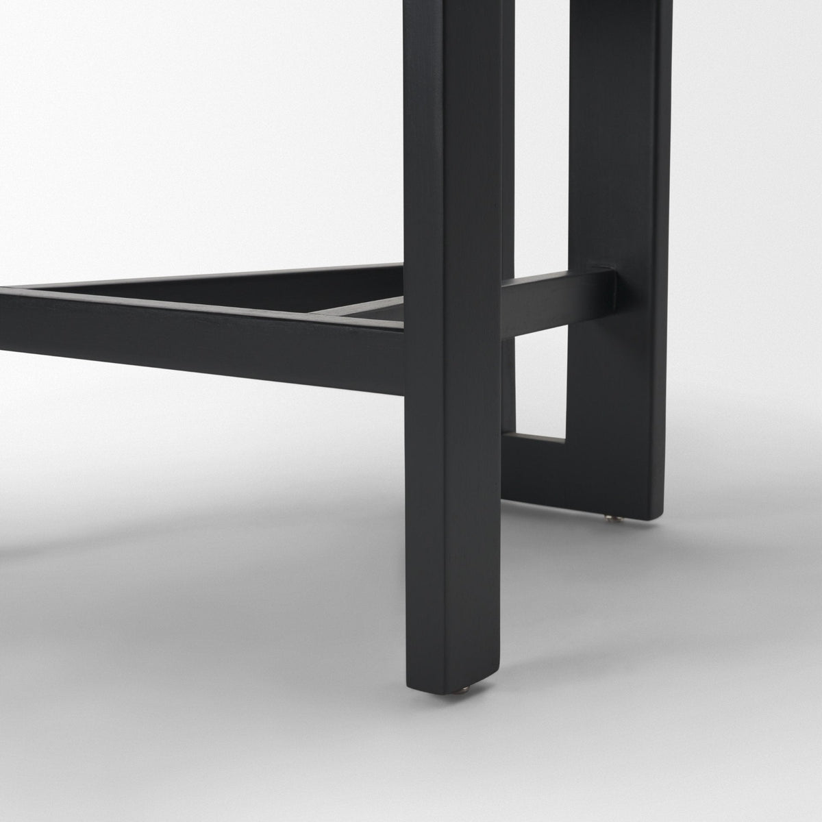 Tribeca Open Back 36.5in Seat Counter Stool | Charcoal Fabric w/ Wood by Mercana at Eve Furniture