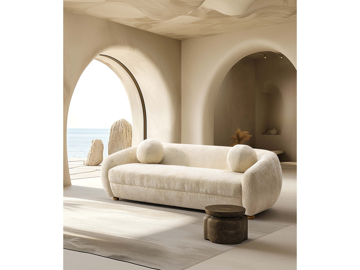 Tribeca Sofa in Cream by Manhattan Comfort at Eve Furniture
