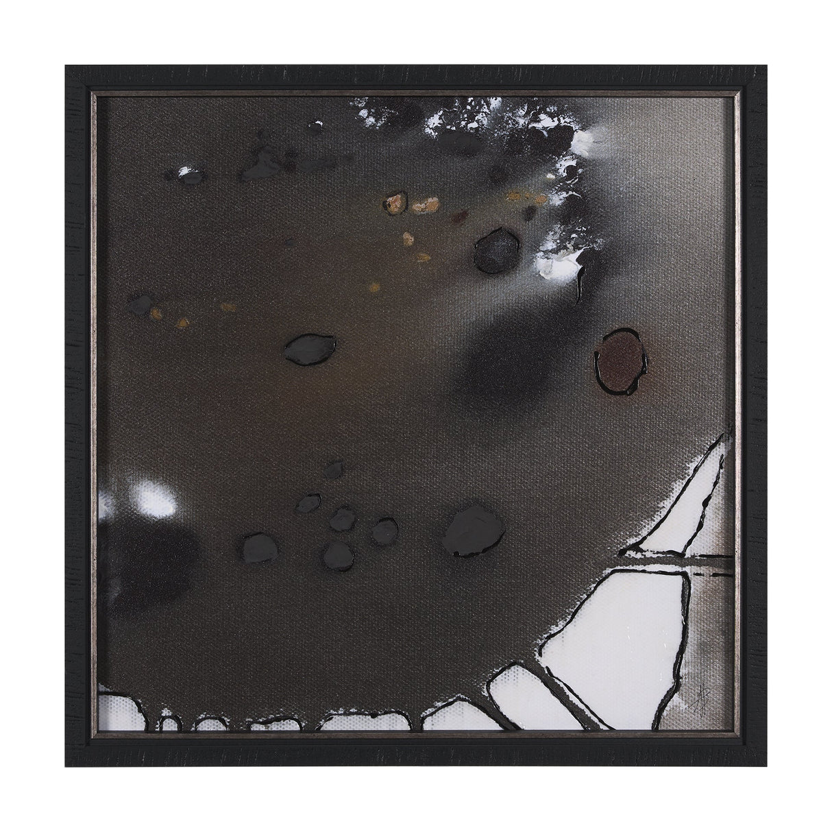 Tributary III by Mercana Studio a Hand Embellished Textured Framed Art Print by Mercana at Eve Furniture