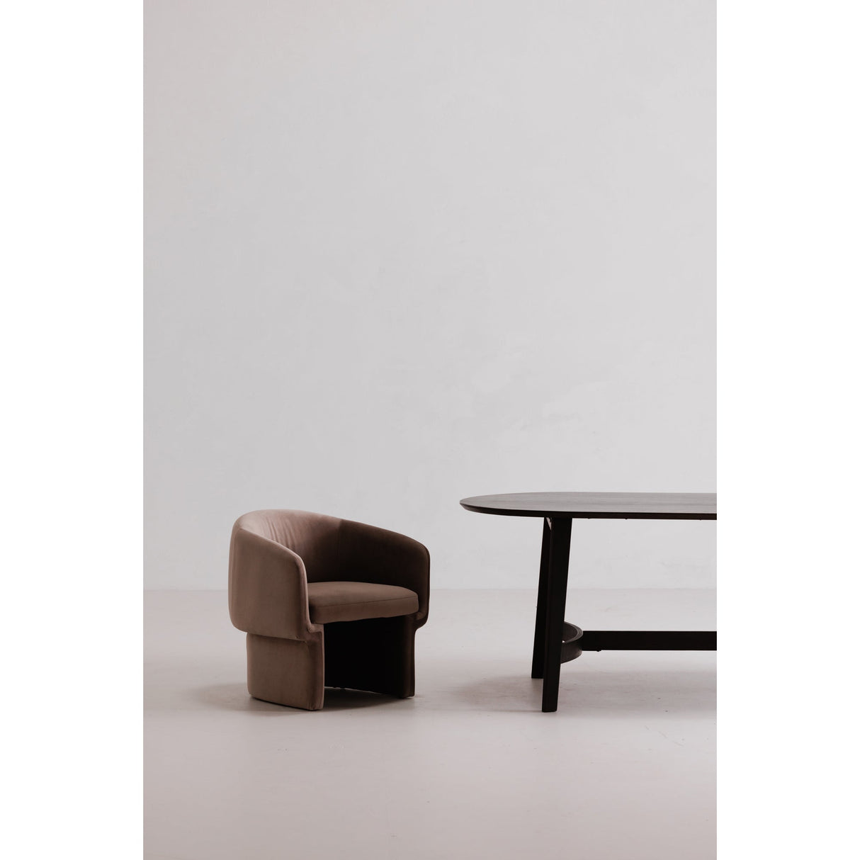 Trie Brown Small Dining Table by MOES at Eve Furniture