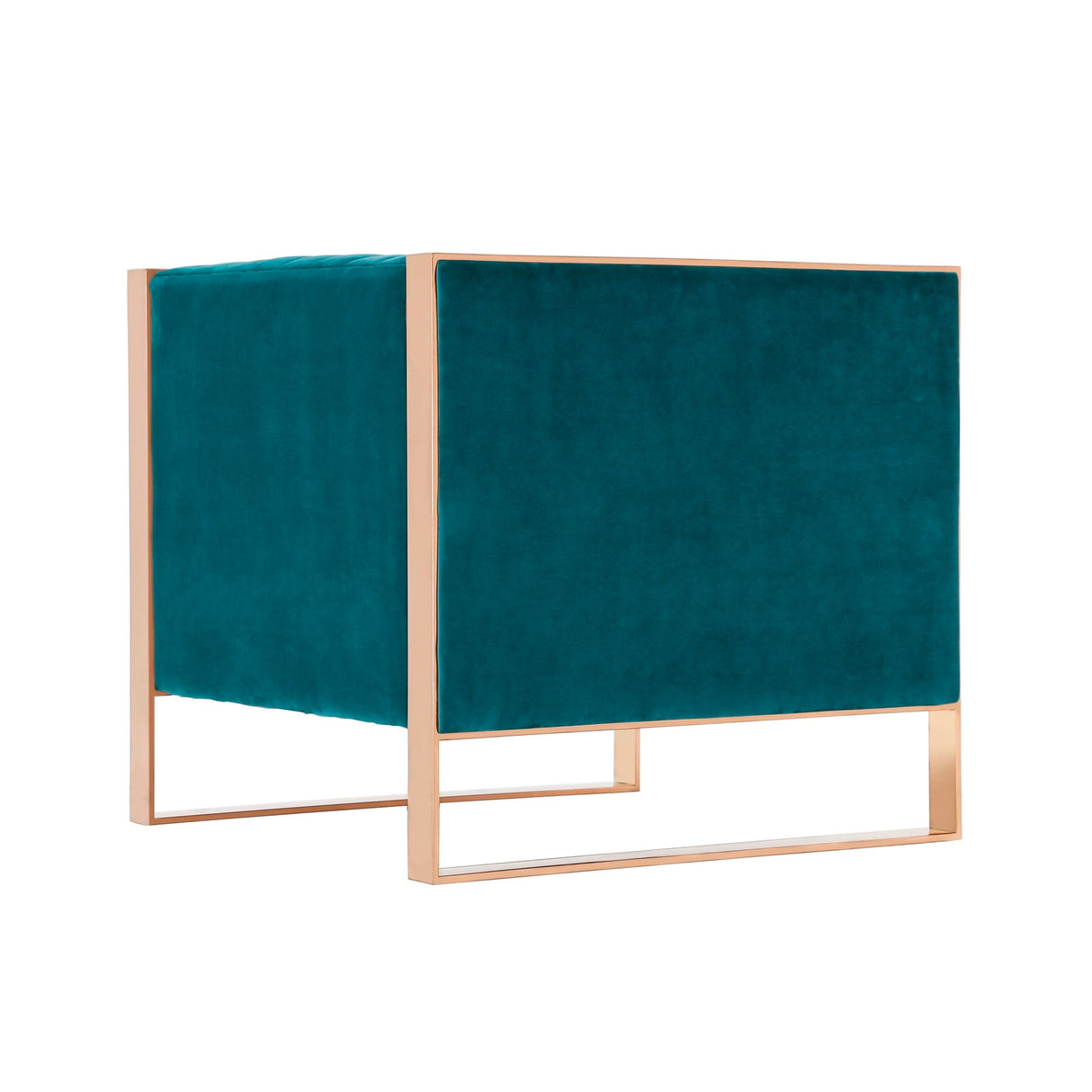 Trillium Accent Chair in Teal and Gold by Manhattan Comfort at Eve Furniture
