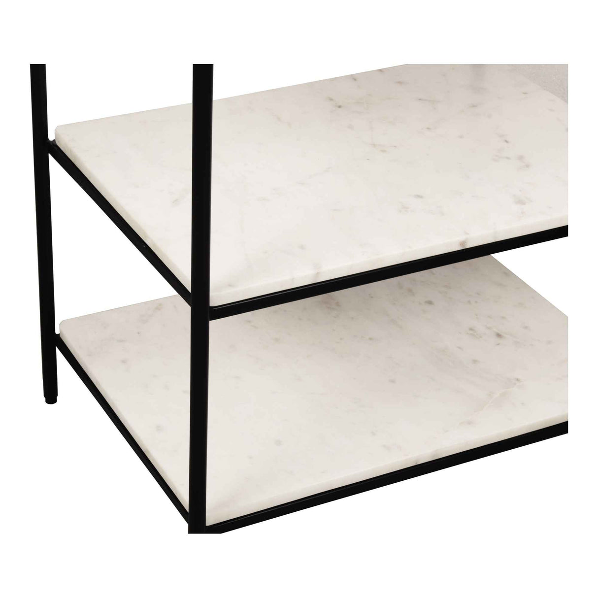 Trine White Marble Nightstand
