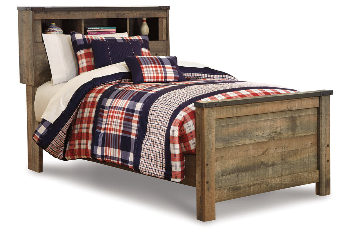 Trinell Brown Twin Bookcase Panel Bed by Ashley at Eve Furniture