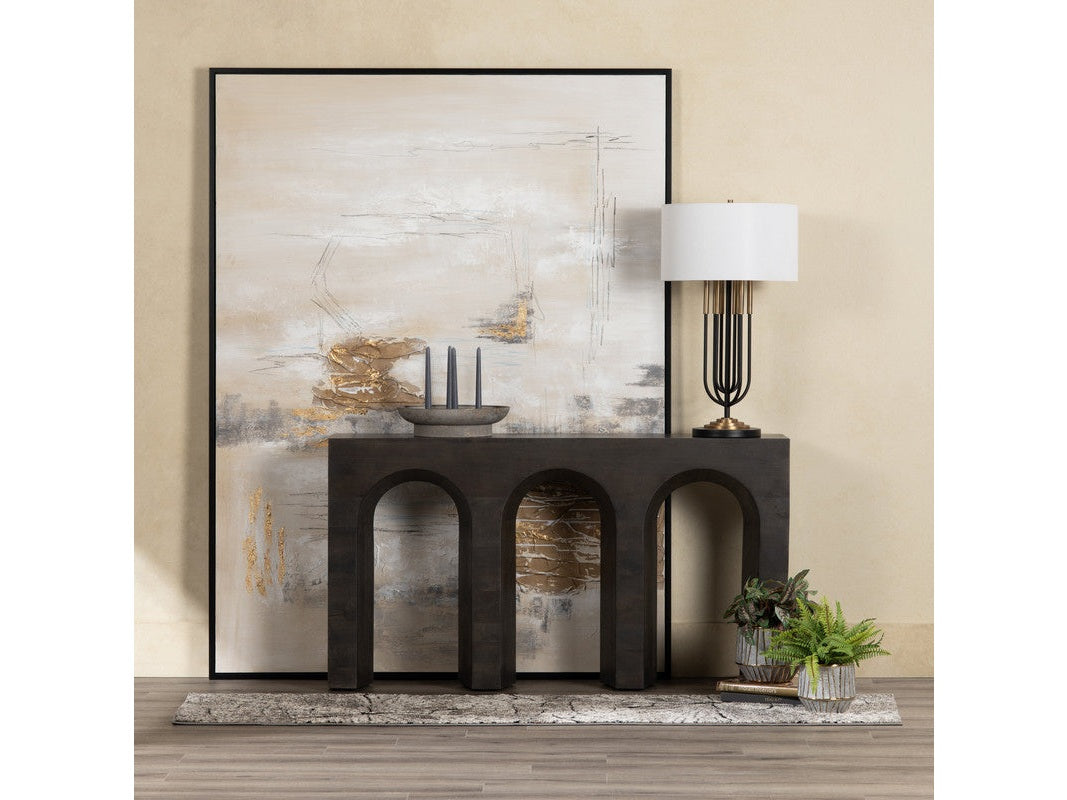 Trinity Black Console Table by Crestview at Eve Furniture