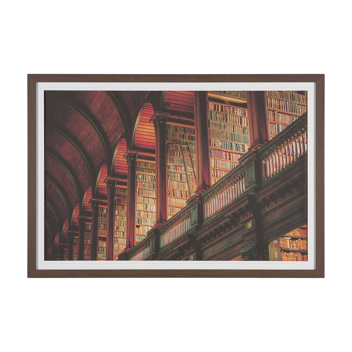 Trinity Library III by Nathan Larson FramedPhoto Print Matted under Glass by Mercana at Eve Furniture