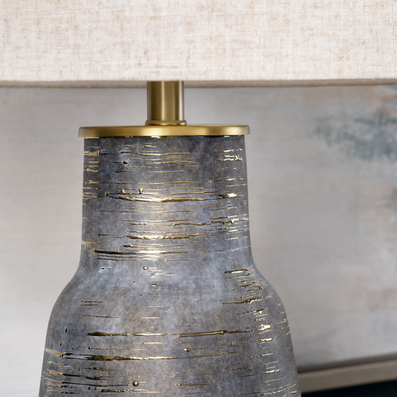 Trinity Urn Grey Table Lamp (Set of 2) by Crestview at Eve Furniture
