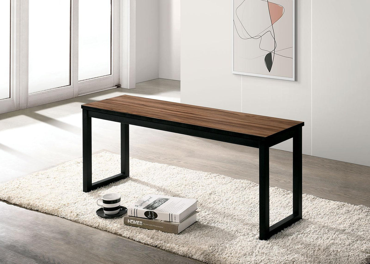 Tripoli Walnut/Black 3 Pc. Dining Set by Furniture of America at Eve Furniture