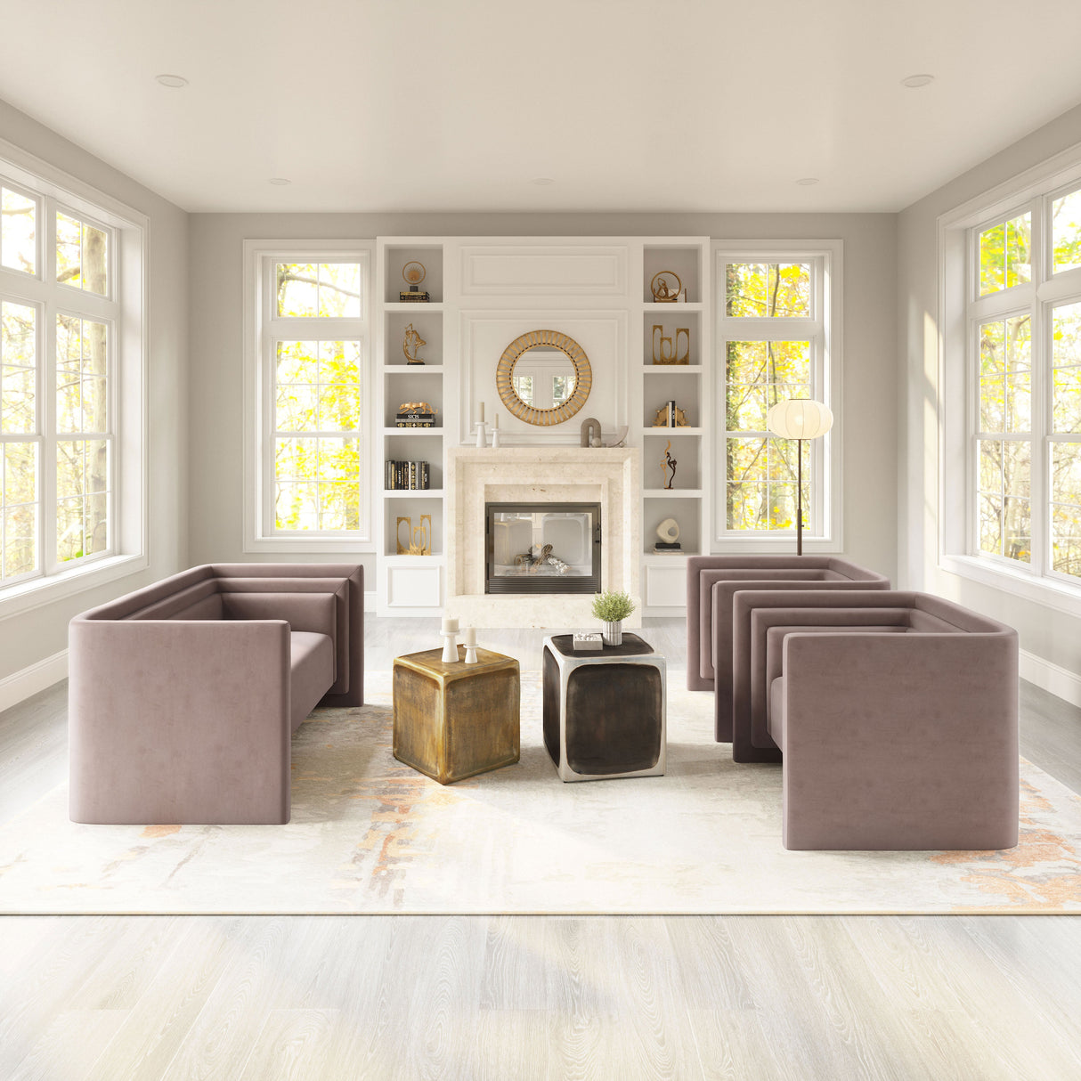 Trippel Taupe Loveseat by Zuomod at Eve Furniture