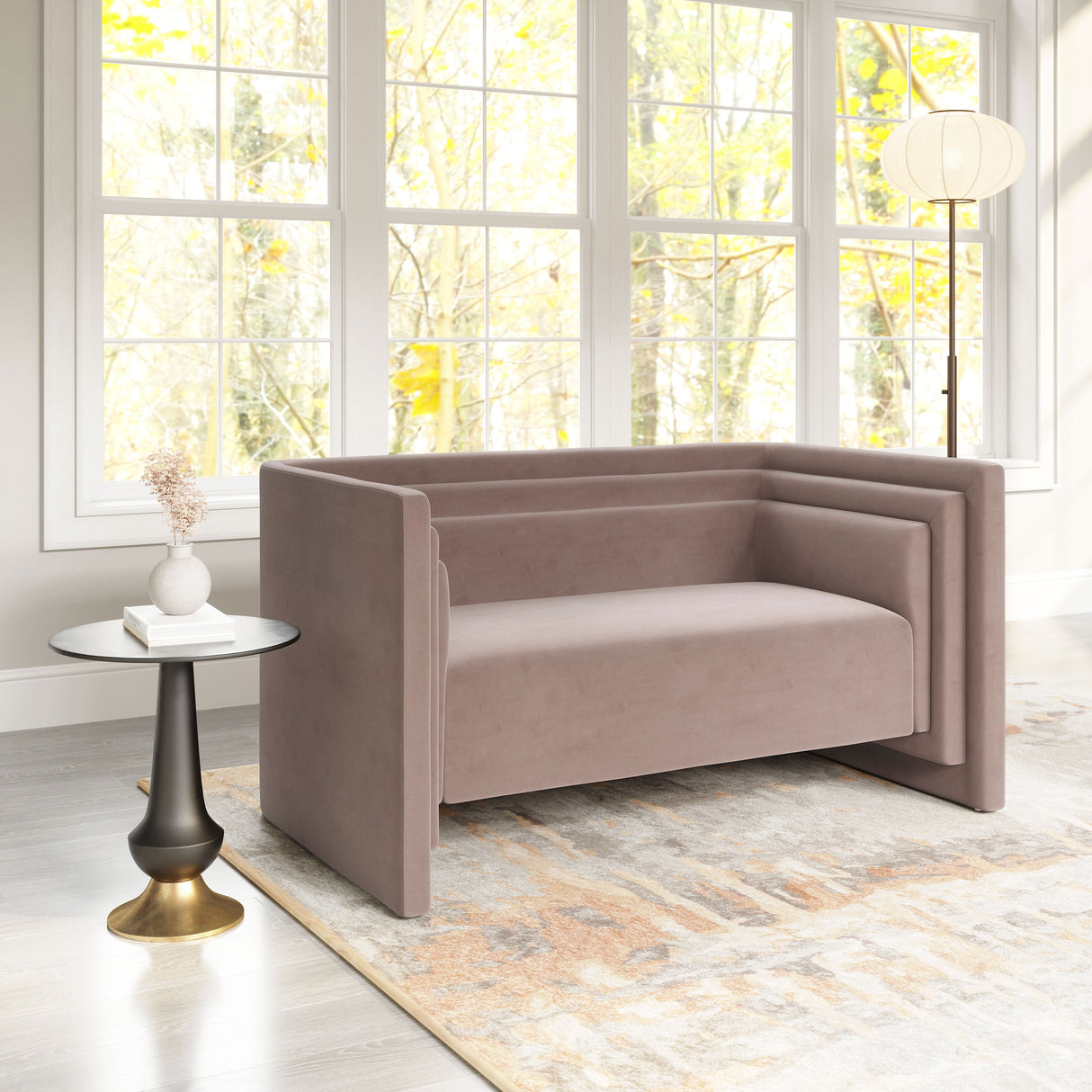 Trippel Taupe Loveseat by Zuomod at Eve Furniture
