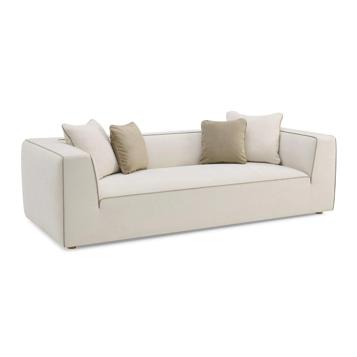 Tristine Cream Linen Sofa by TOV Furniture at Eve Furniture