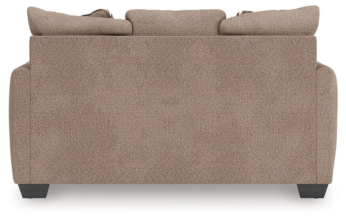 Triston-Peaks Suede Loveseat by Ashley at Eve Furniture