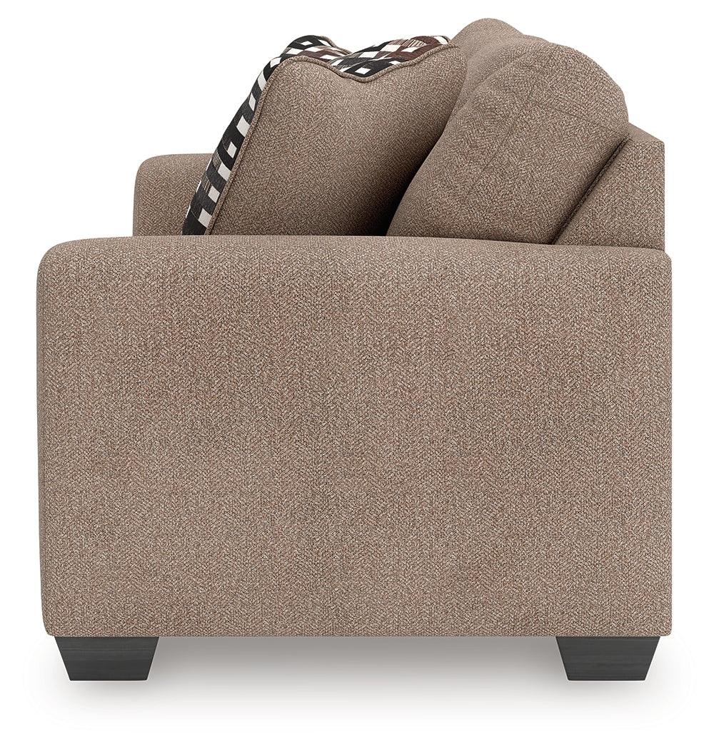 Triston-Peaks Suede Loveseat by Ashley at Eve Furniture