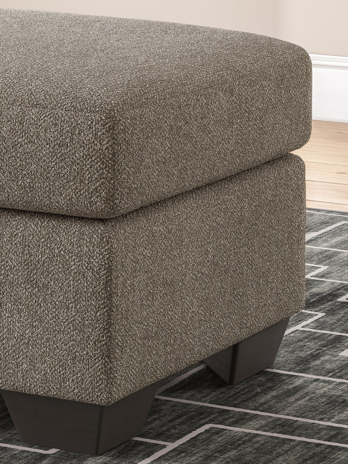 Triston-Peaks Suede Ottoman by ASHLEY FURNITURE at Eve Furniture