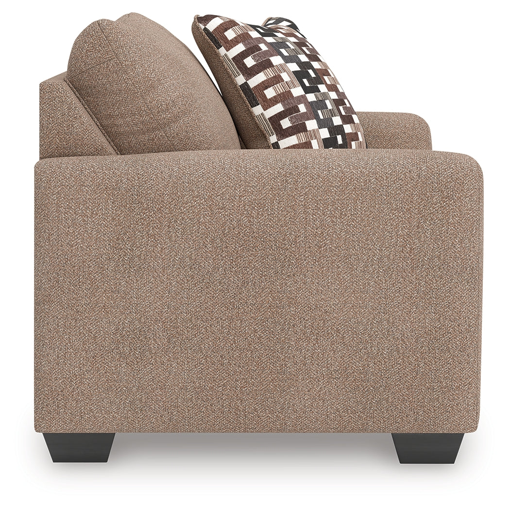 Triston-Peaks Suede Oversized Chair by Ashley at Eve Furniture