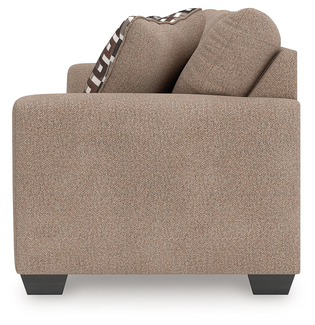 Triston-Peaks Suede Queen Sofa Sleeper by Ashley at Eve Furniture