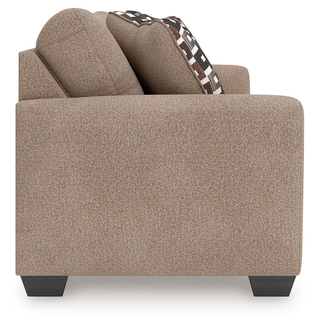 Triston-Peaks Suede Queen Sofa Sleeper by Ashley at Eve Furniture