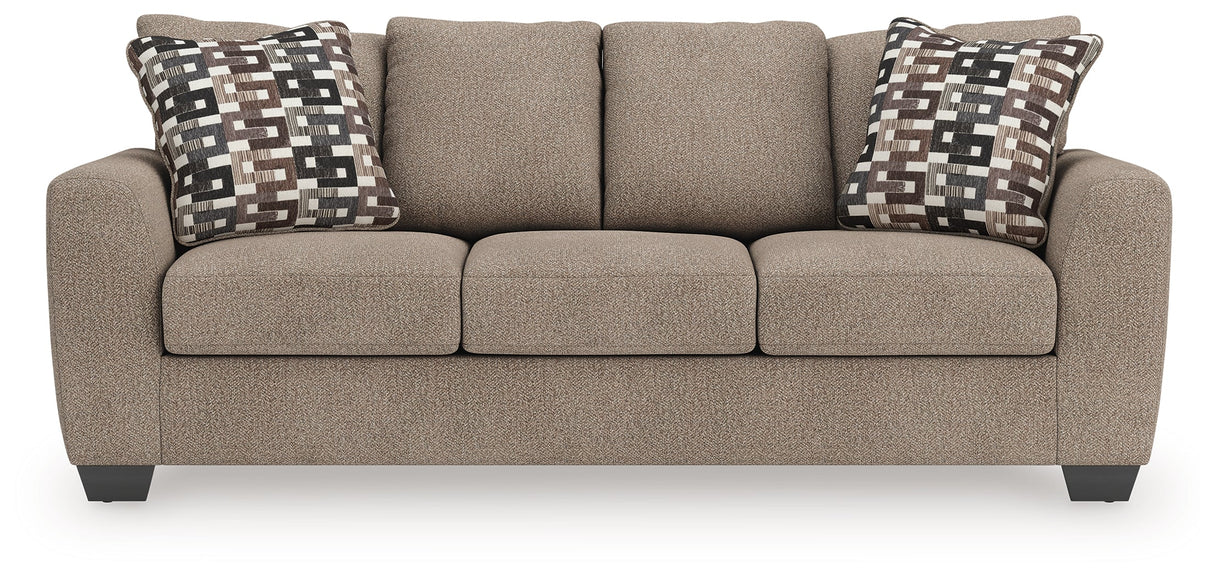 Triston-Peaks Suede Sofa by Ashley at Eve Furniture