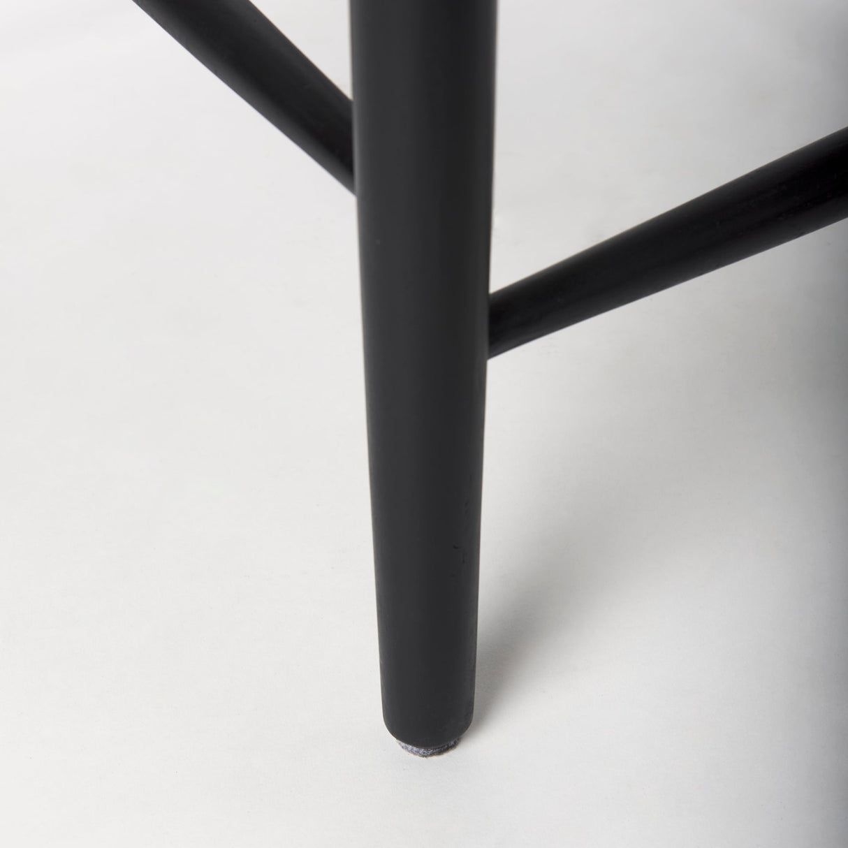 Trixie Black Wood Frame w/ Dark Taupe Fabric Seat Counter Stool by Mercana at Eve Furniture