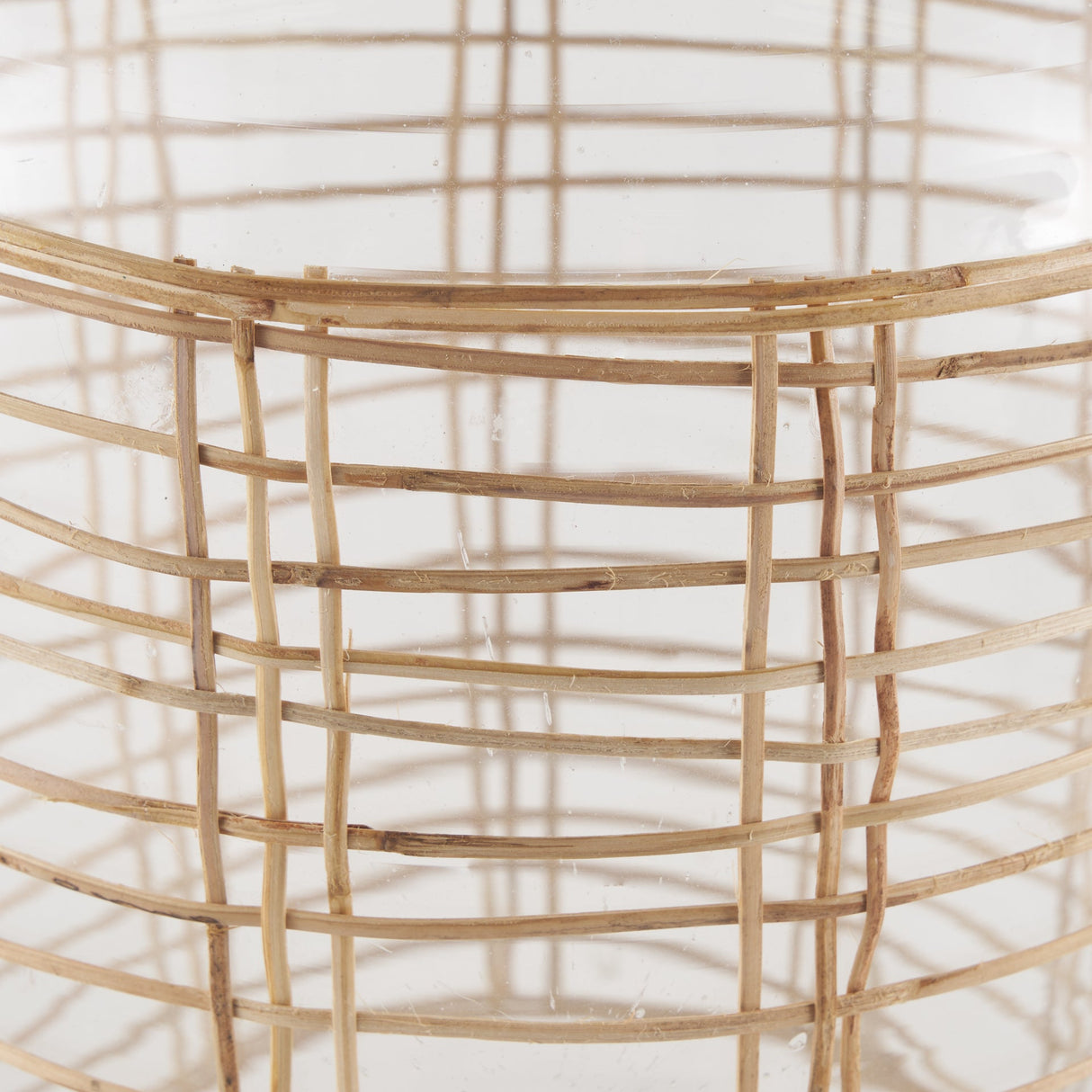 Troian Large Rattan Wrapped Glass Bottle by Mercana at Eve Furniture