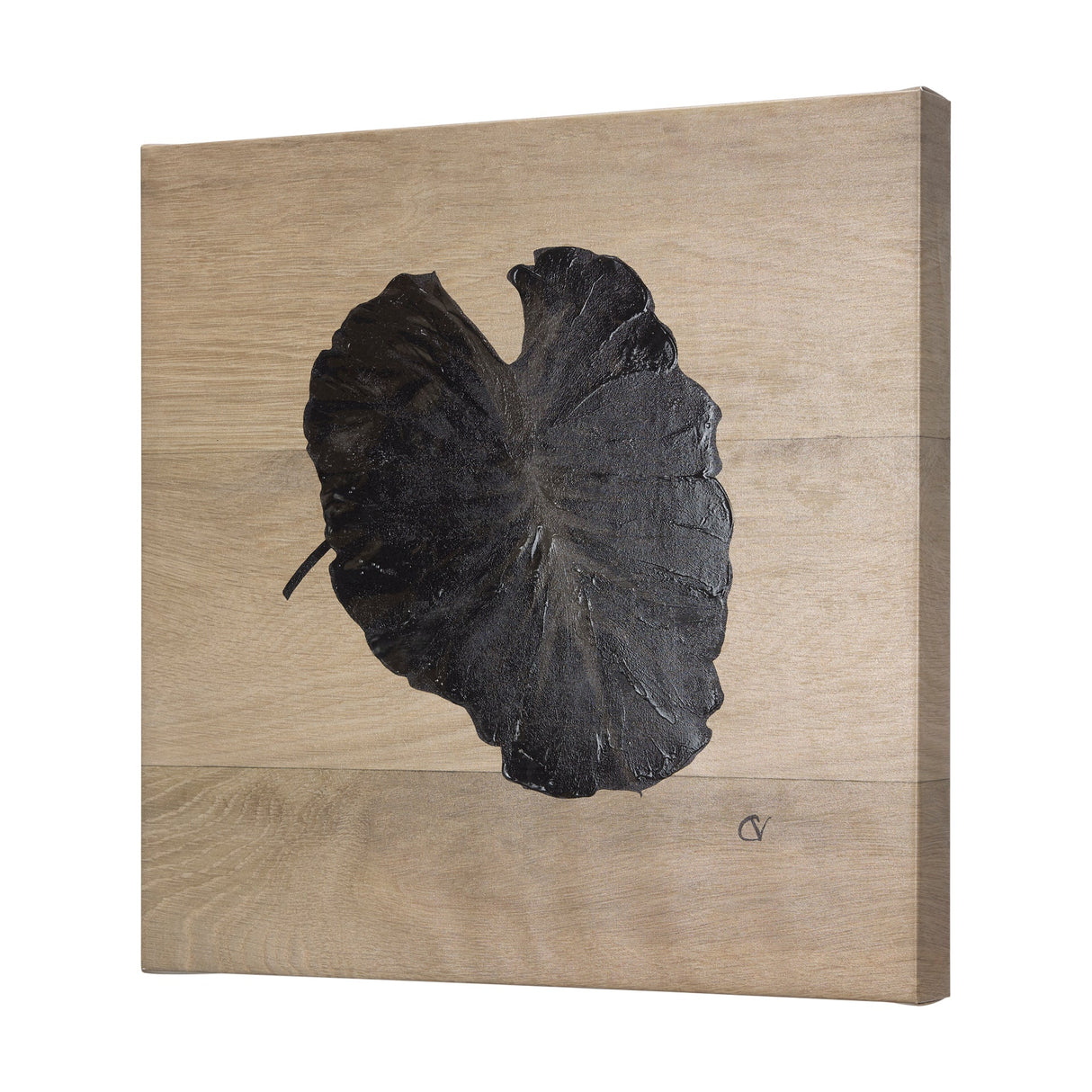 Tropical Leaf III by Mercana Studio a Hand Embellished Textured Canvas by Mercana at Eve Furniture