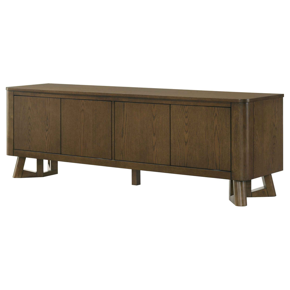 Trotter Brown 71-inch 4-Door Wood TV Stand Media Console by Coaster at Eve Furniture