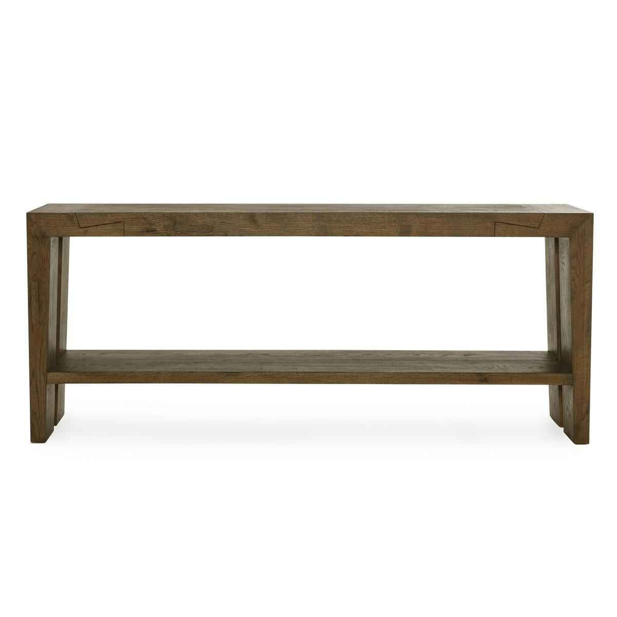 Troy Console Table - Suede Brown by Classic Home at Eve Furniture