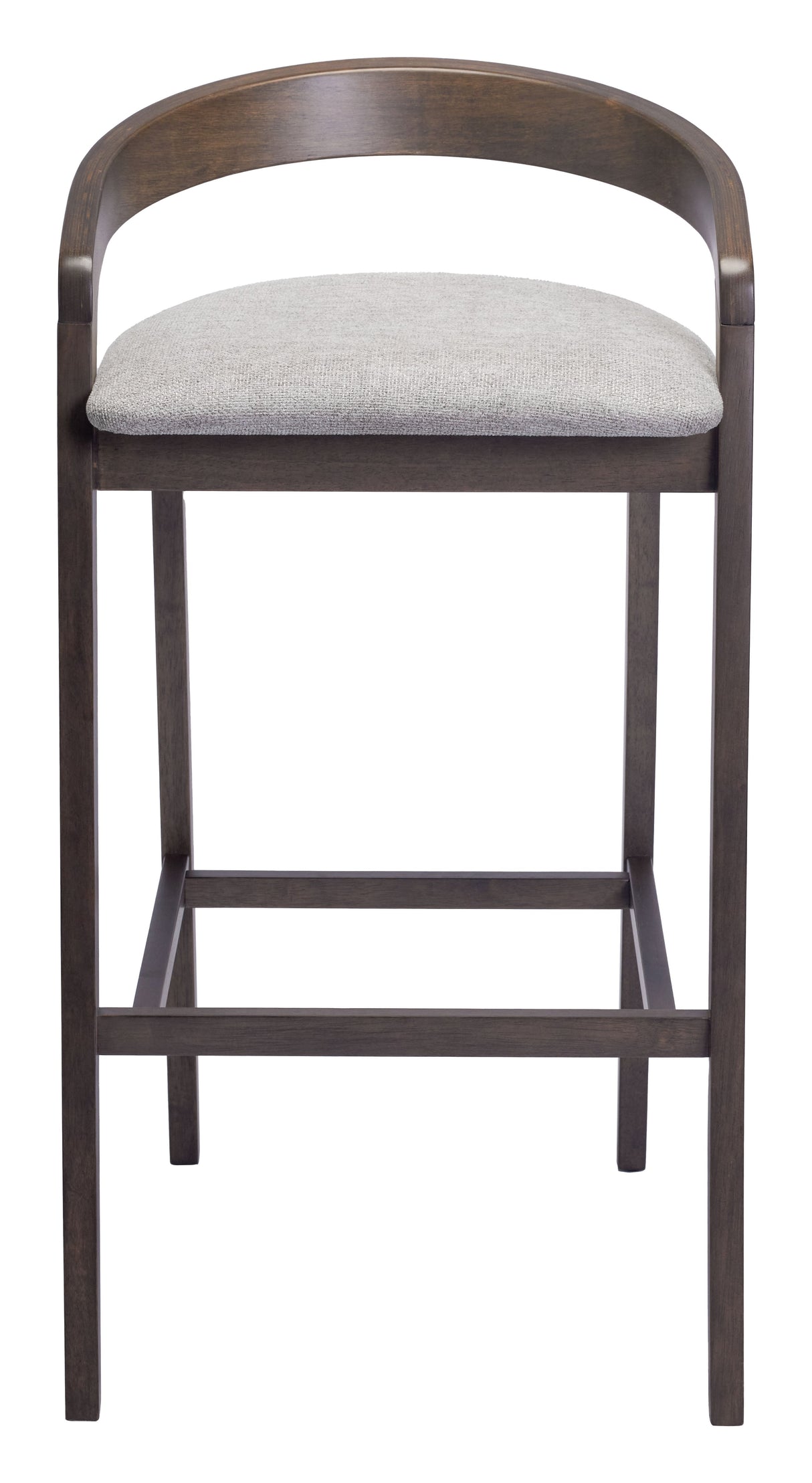 Troy Dove Gray & Espresso Barstool (Set of 2) by Zuomod at Eve Furniture