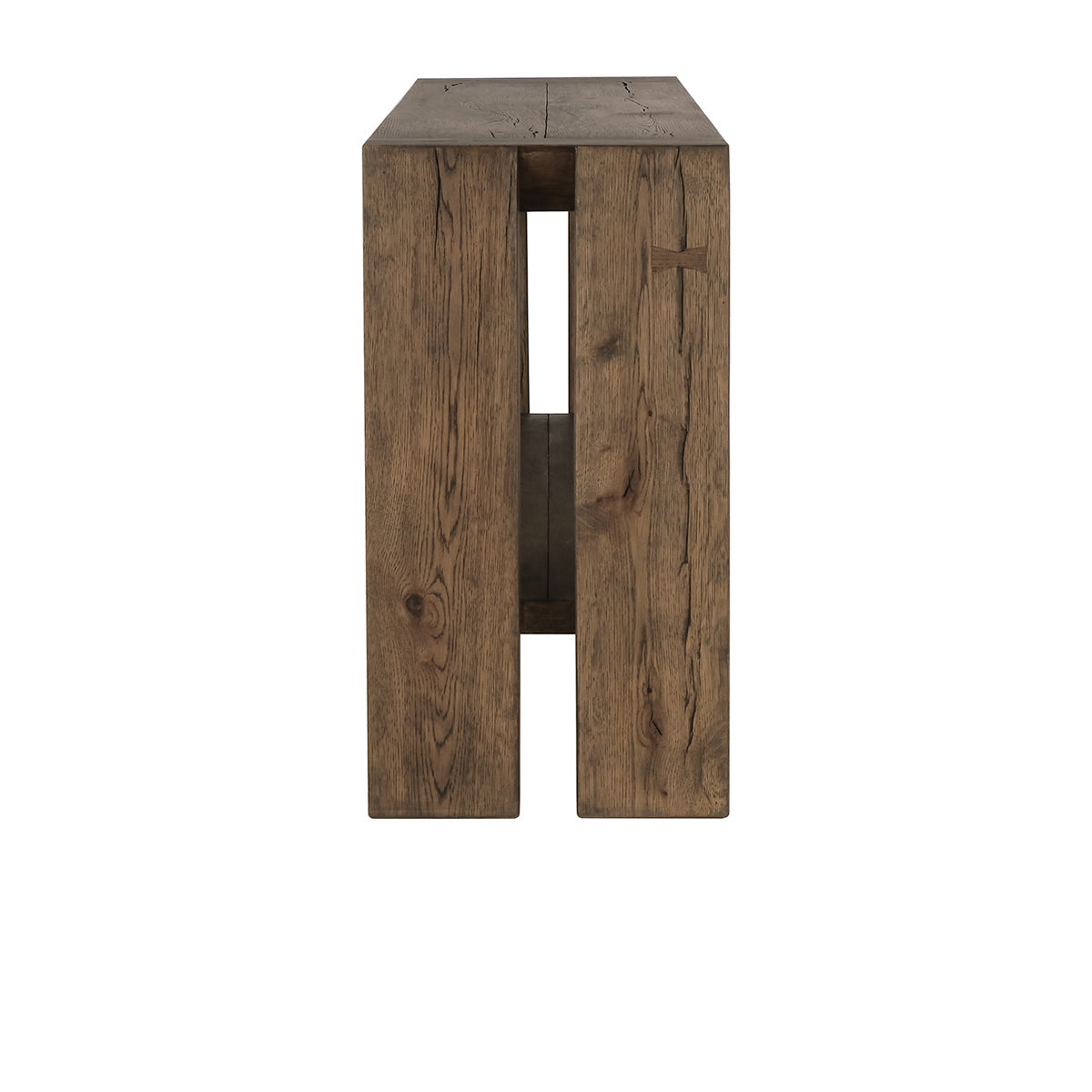 Troy Suede Brown Console Table by Classic Home at Eve Furniture