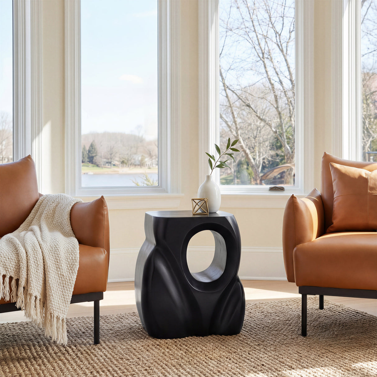 Trung Black Side Table by Zuomod at Eve Furniture