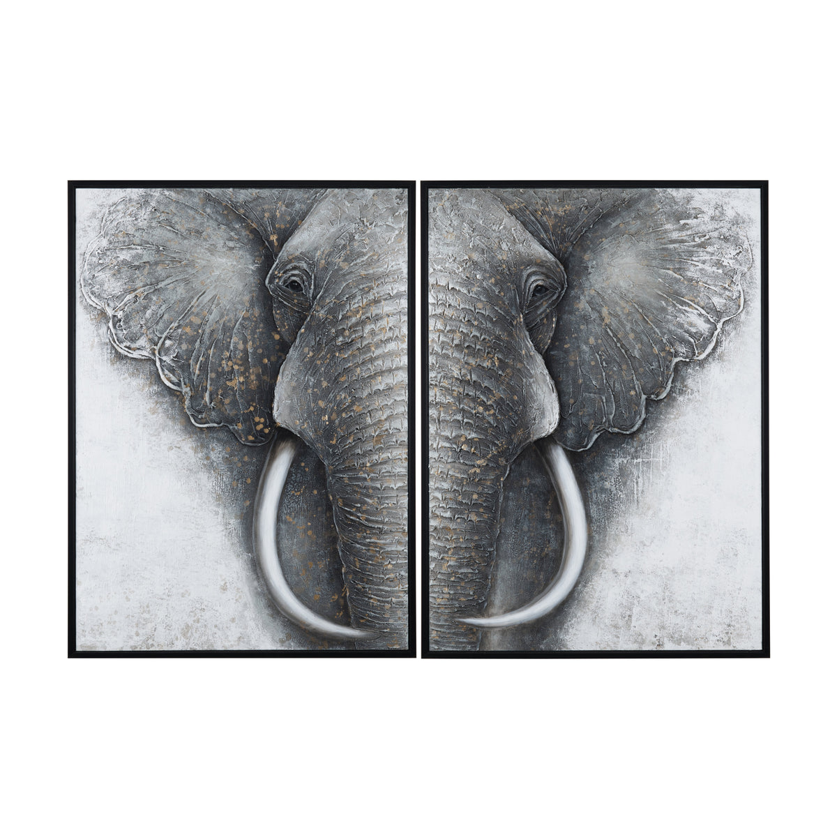 Trunks Grey/White Canvas by Crestview at Eve Furniture