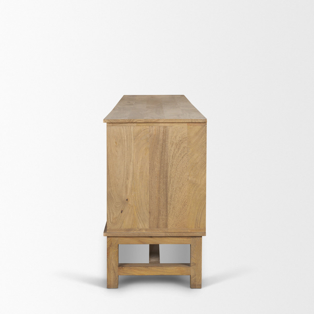 Truss Cool Brown Wood 4 Door Closed Sideboard by Mercana at Eve Furniture