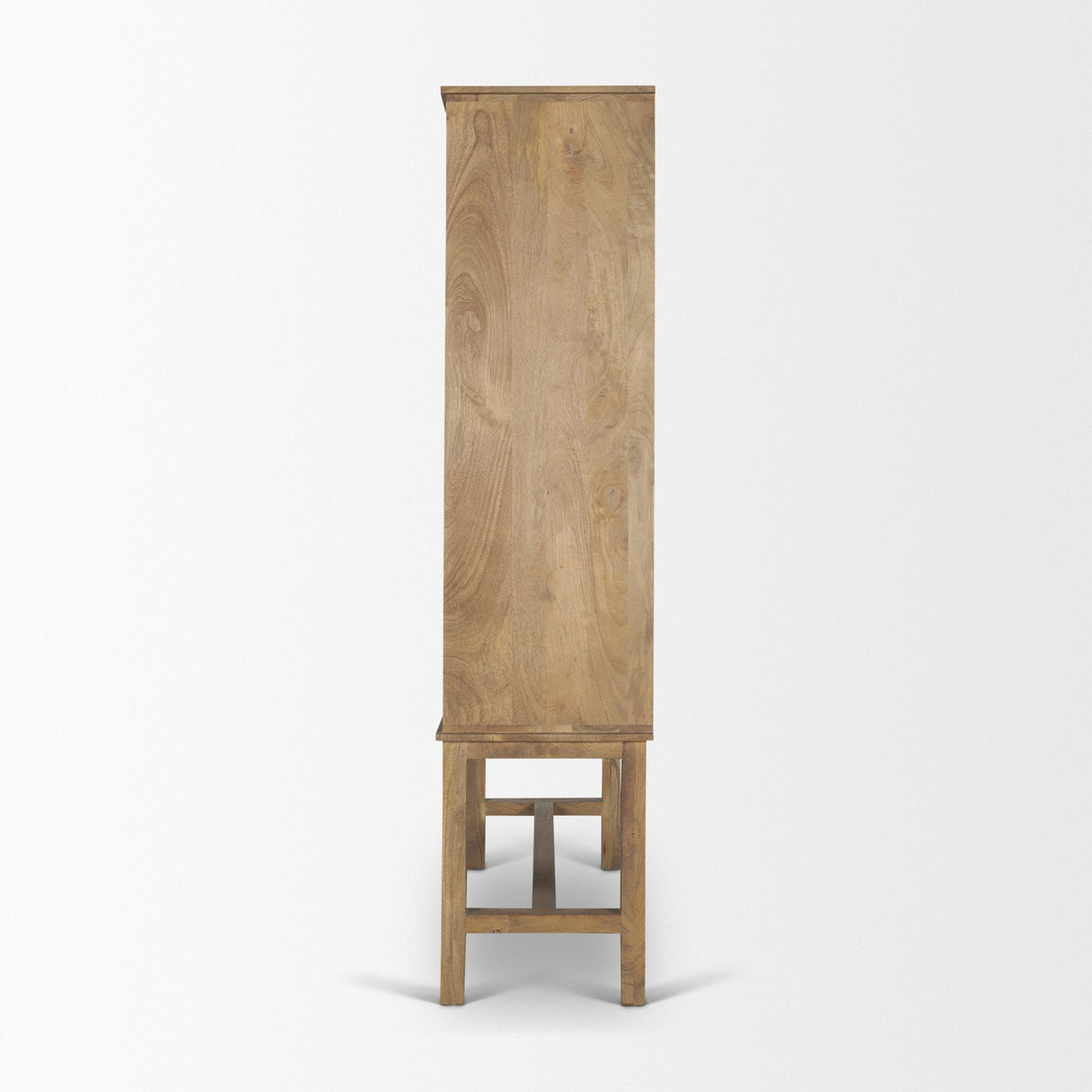 Truss Cool Brown Wood 6 Door Tall Cabinet by Mercana at Eve Furniture
