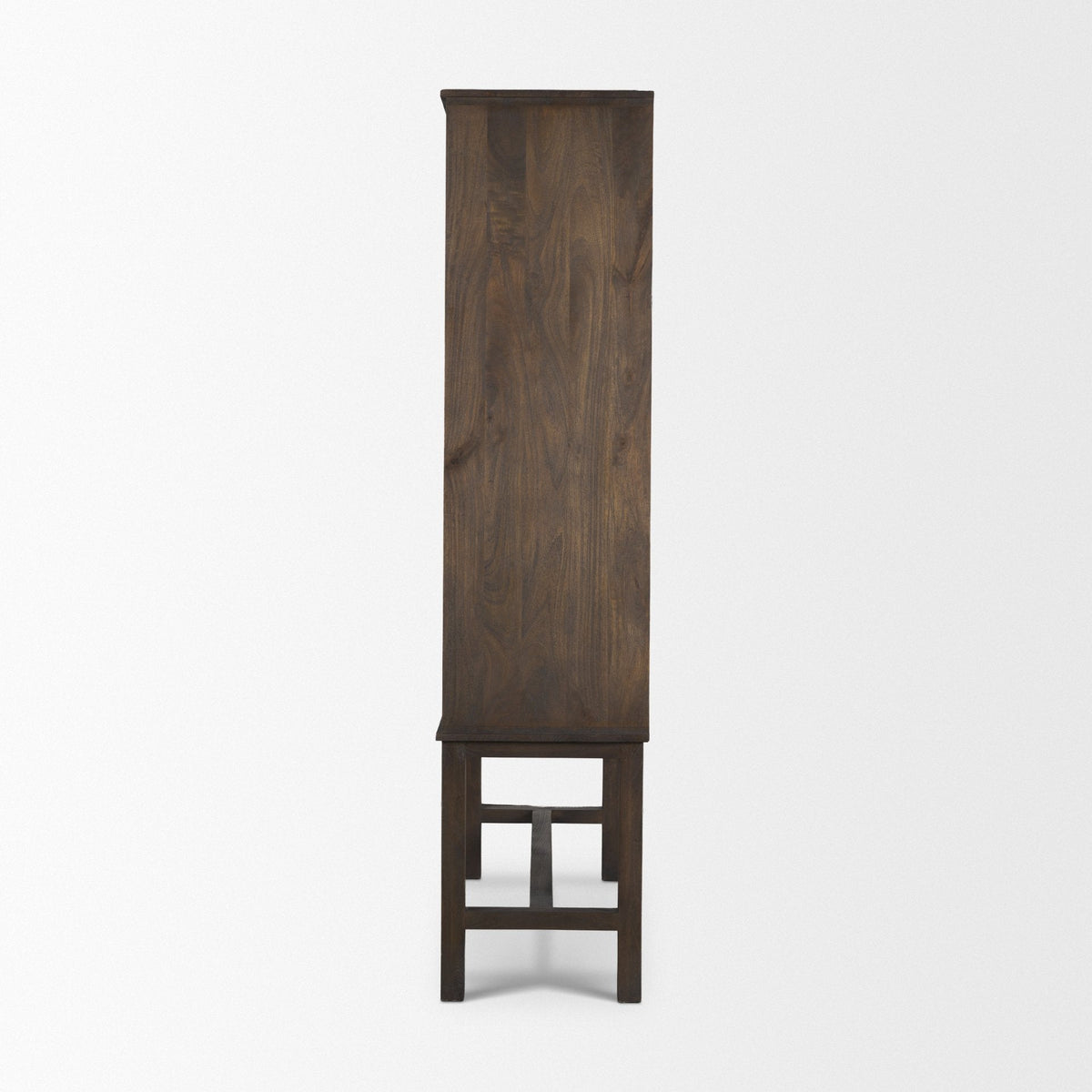 Truss Dark Brown Wood 6 Door Tall Cabinet by Mercana at Eve Furniture