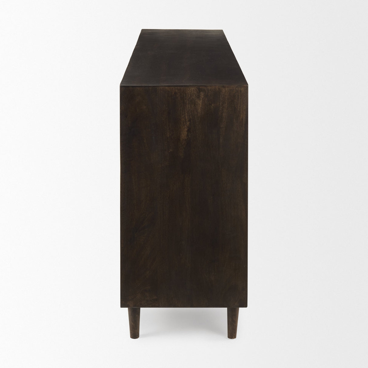 Tucker Dark Brown w/ Carved Arch Pattern 4 Door Sideboard by Mercana at Eve Furniture