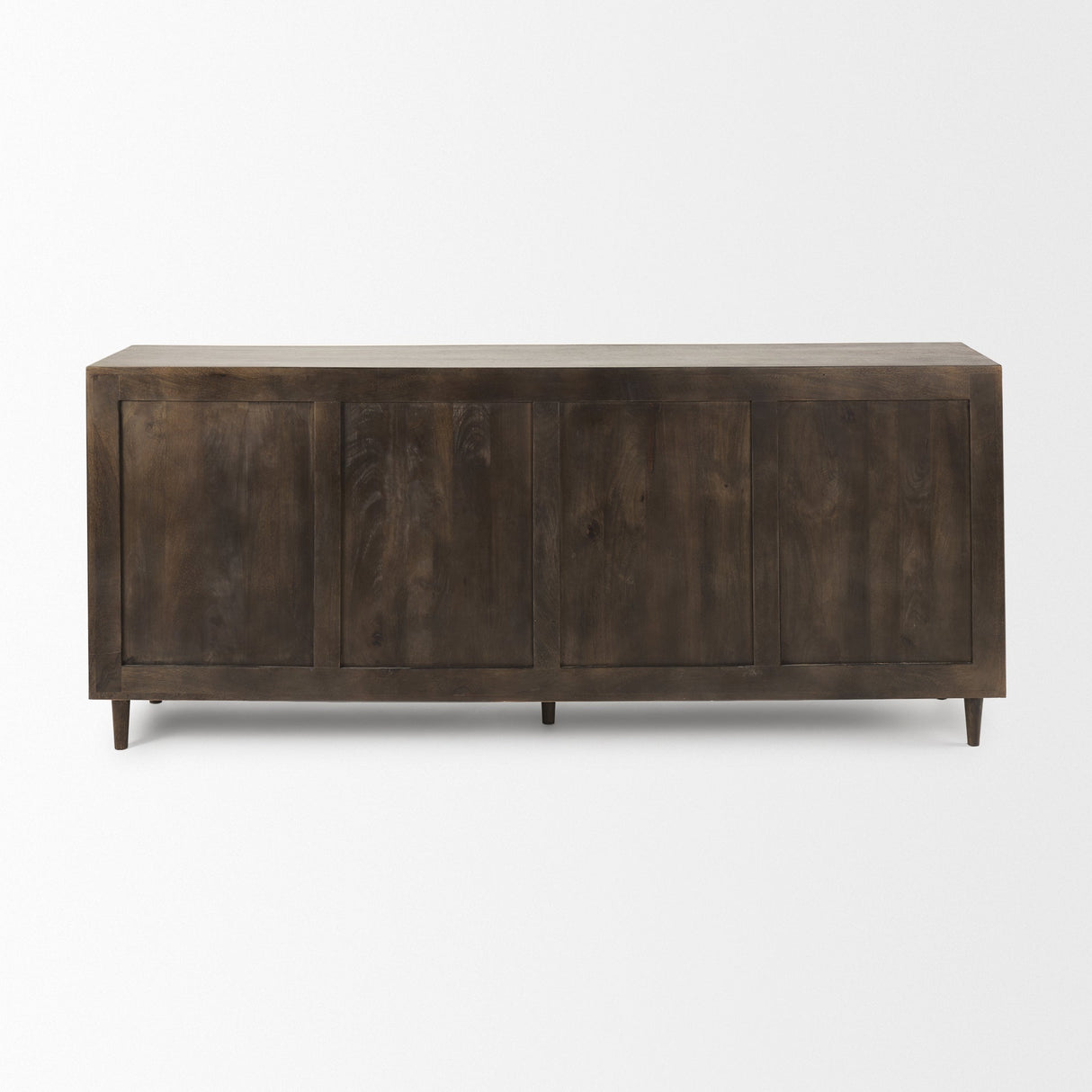 Tucker Dark Brown w/ Carved Arch Pattern 4 Door Sideboard by Mercana at Eve Furniture