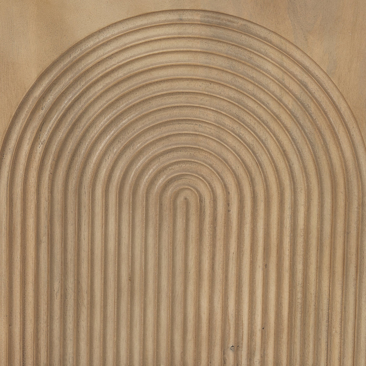 Tucker Light Brown Wood w/ Carved Arch Pattern 2 Door Accent Cabinet by Mercana at Eve Furniture