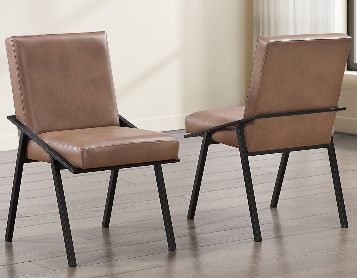 Tucson Brown Side Chair, Set of 2 by Steve Silver at Eve Furniture