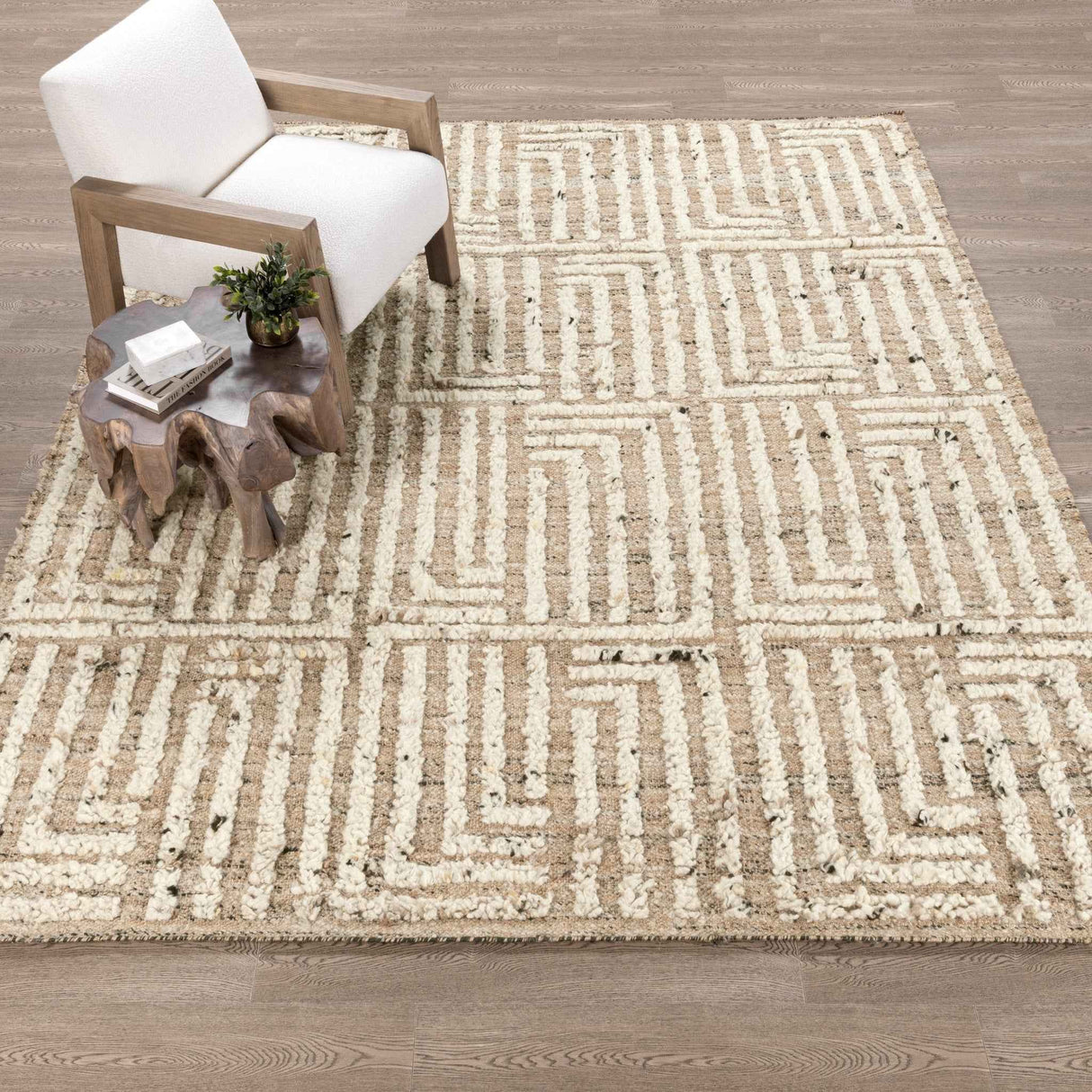 Tuku Natural/Ivory Rug by Classic Home at Eve Furniture