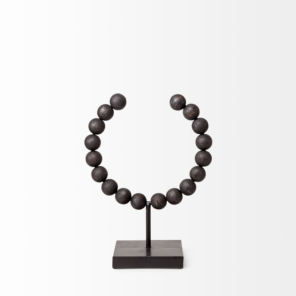 Tulane I (Small) Black Beaded Broken Sphere Decorative Object by Mercana at Eve Furniture