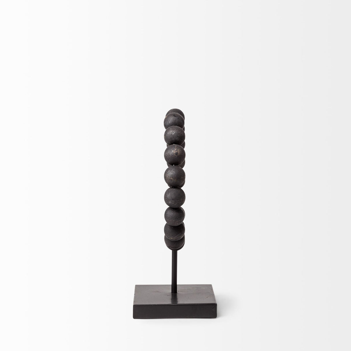 Tulane I (Small) Black Beaded Broken Sphere Decorative Object by Mercana at Eve Furniture