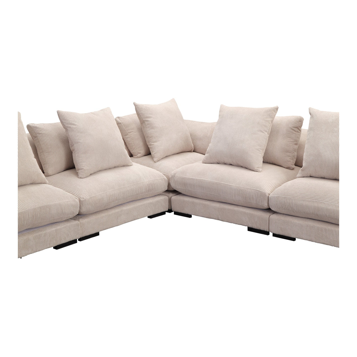 Tumble Cappuccino Classic L Shaped Modular Sectional by MOES at Eve Furniture