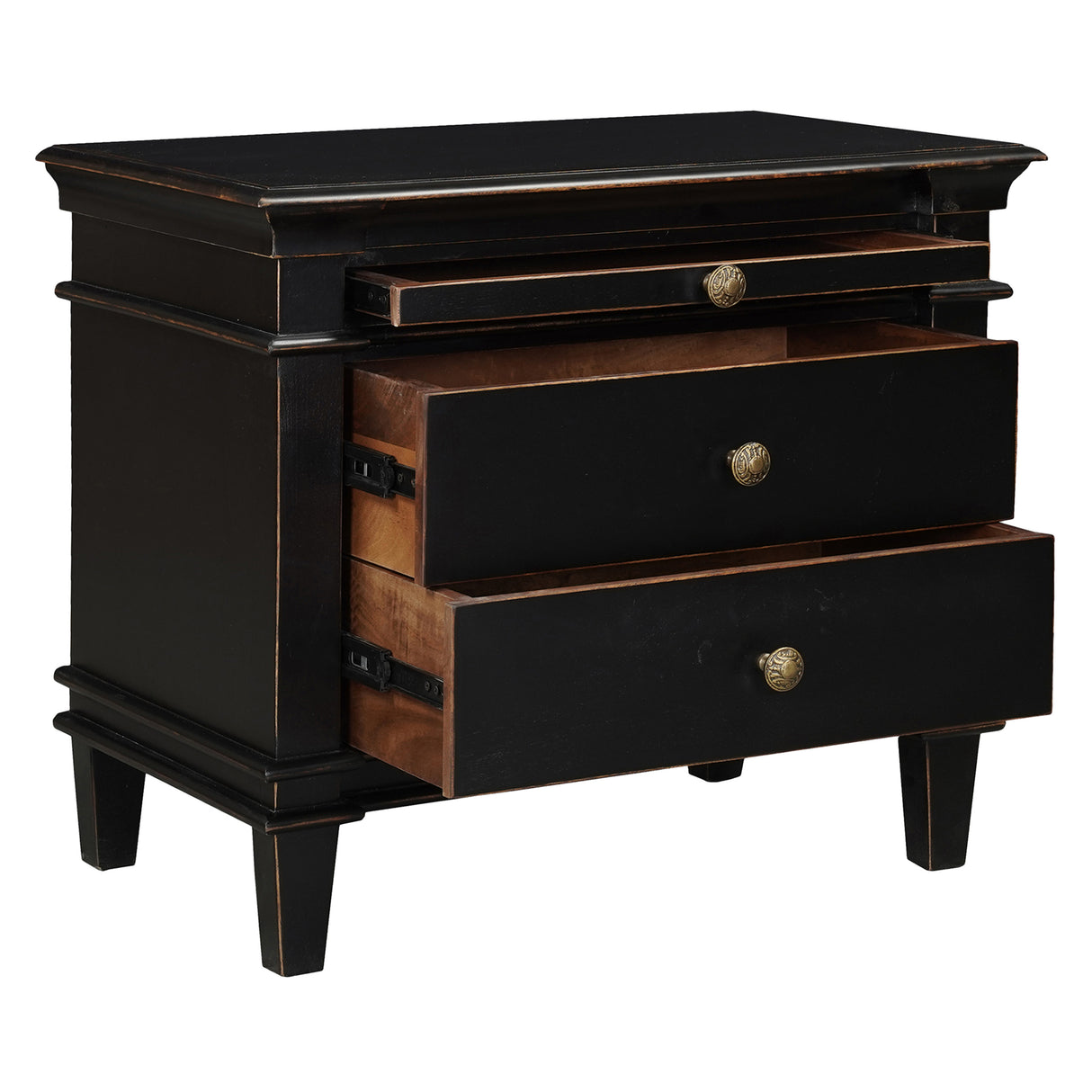 Turin 30" Nightstand in Distressed Black by Home Trends & Design at Eve Furniture