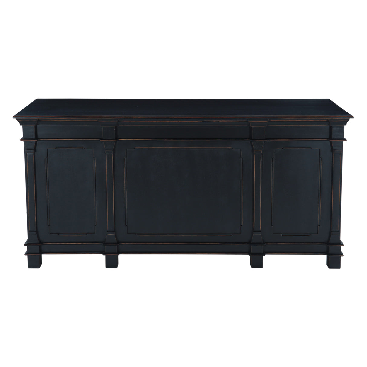 Turin 66" Office Desk in Distressed Black by Home Trends & Design at Eve Furniture