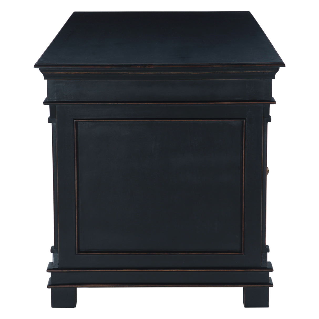 Turin 66" Office Desk in Distressed Black by Home Trends & Design at Eve Furniture