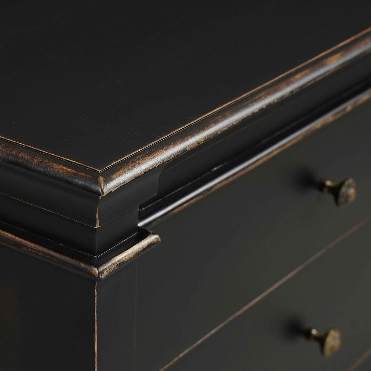 Turin 70" Dresser in Distressed Black by Home Trends & Design at Eve Furniture