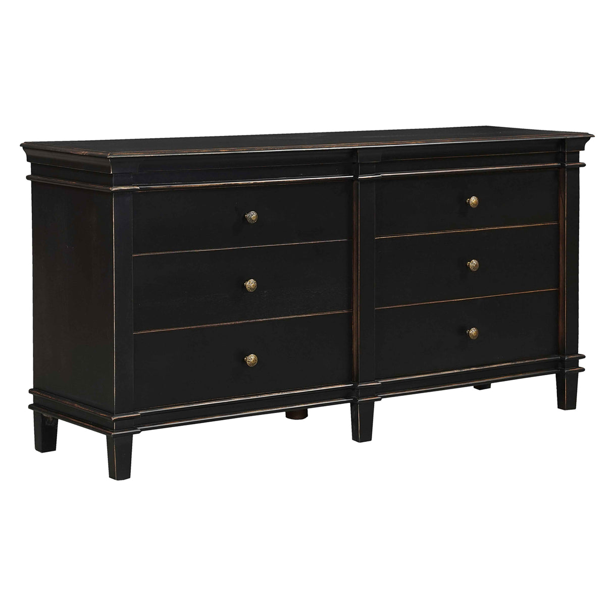 Turin 70" Dresser in Distressed Black by Home Trends & Design at Eve Furniture